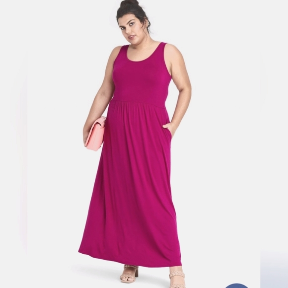 Ava & Viv Dresses & Skirts - Ava & Viv 2X Sleeveless Knit Babydoll Dress